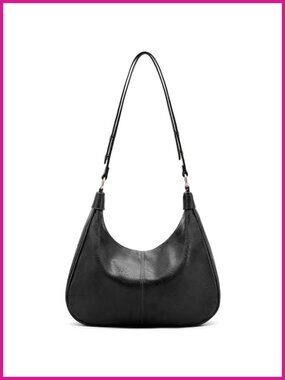 Vegan Leather Crescent Hobo Shoulder Bag Crossbody Purse